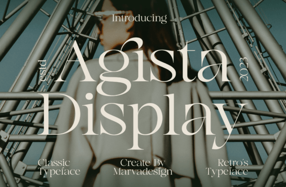 Agista Display Font for Editorial Design