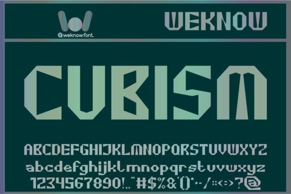 Cubism Font: A Web Designer’s Layout Test