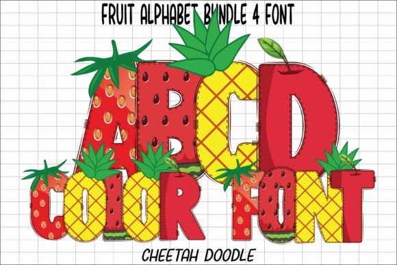 Fruit Alphabet Font: A Color Typeface for Campaigns