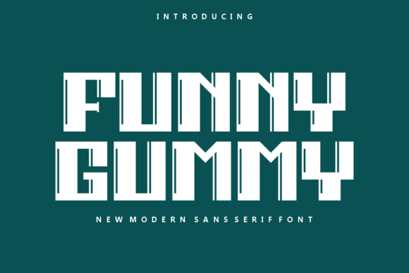 Funny Gummy Font: Bold Type for Craft Projects
