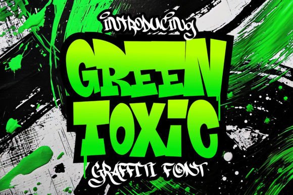 Green Toxic Font: A Bold Display Typeface for Branding