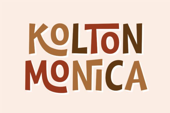 Kolton Monica Font: Playful Display Type for Web Design