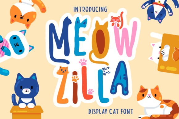 Meow Zilla Font: Playful Display Type for Campaigns
