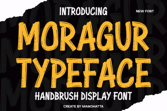 Moragur Font: A Display Typeface for Bold Campaigns