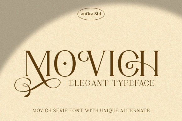 Movich Font: A Display Serif for Editorial Design