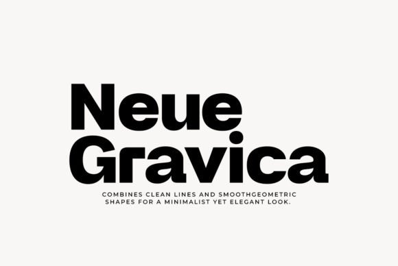 Neue Gravica Font Review for Editorial Layouts