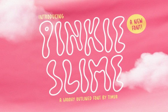 Pinkie Slime Font: A Playful Display Typeface for Editorial Design