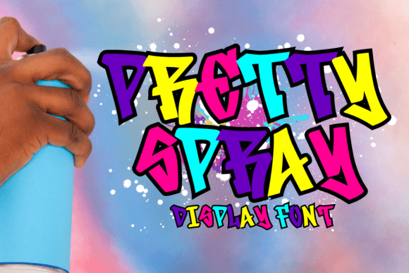 Pretty Spray Font: A Display Typeface for Makers