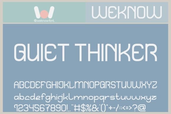 Quiet Thinker Font: Clear Messaging for Digital Campaigns