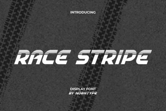 Race Stripe Font: Bold Branding for Small Business