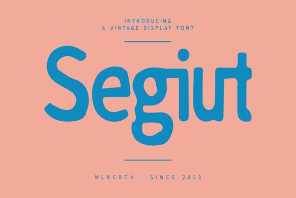 Segiut Font: Vintage Charm for Handmade Products
