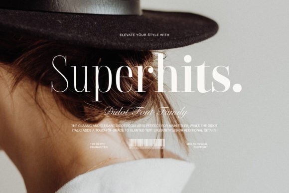 Superhits Font: Elegant Serif for Handmade Products