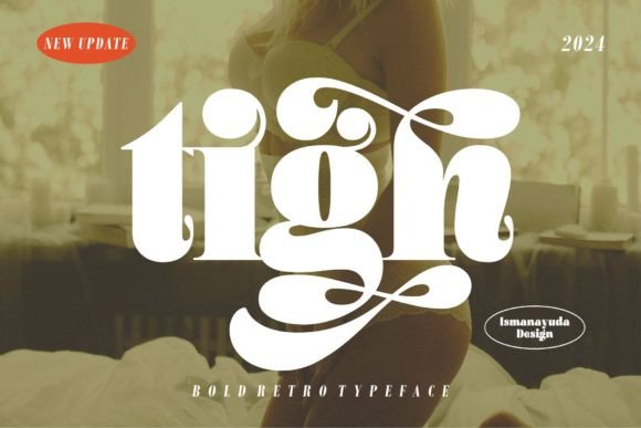 Tigh Font: A Bold Serif for Handmade Labels