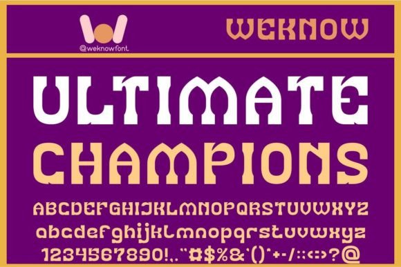 Ultimate Champions Font: A Display Typeface for Branding