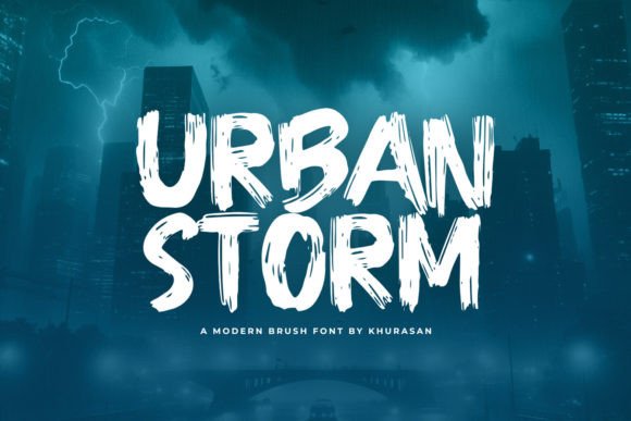Urban Storm Font: Bold Typography for Digital Campaigns