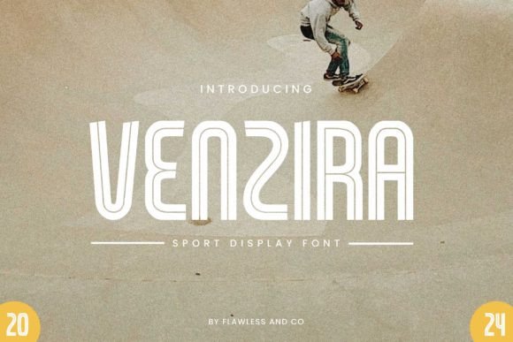 Venzira Font: Dynamic Display Typography for Web Design